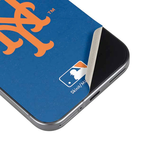 MLB New York Mets - Solid Distressed Pixel 9 Pro XL Skin